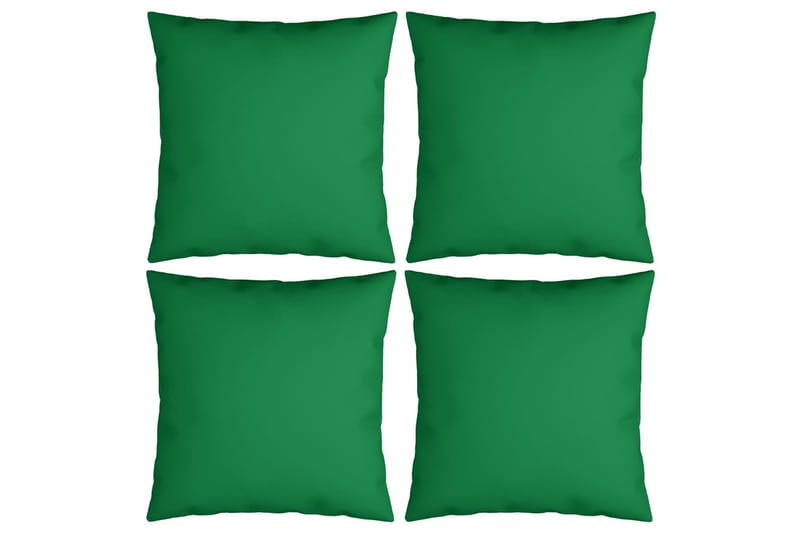 Prydnadskuddar 4 st grön 50x50 cm tyg - Grön - Prydnadskudde & soffkudde