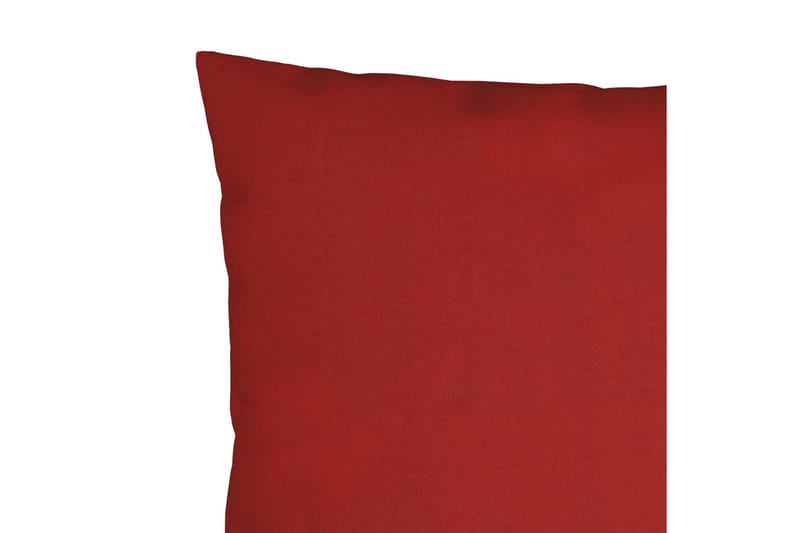 Prydnadskuddar 4 st röd 40x40 cm tyg - Röd - Prydnadskudde & soffkudde