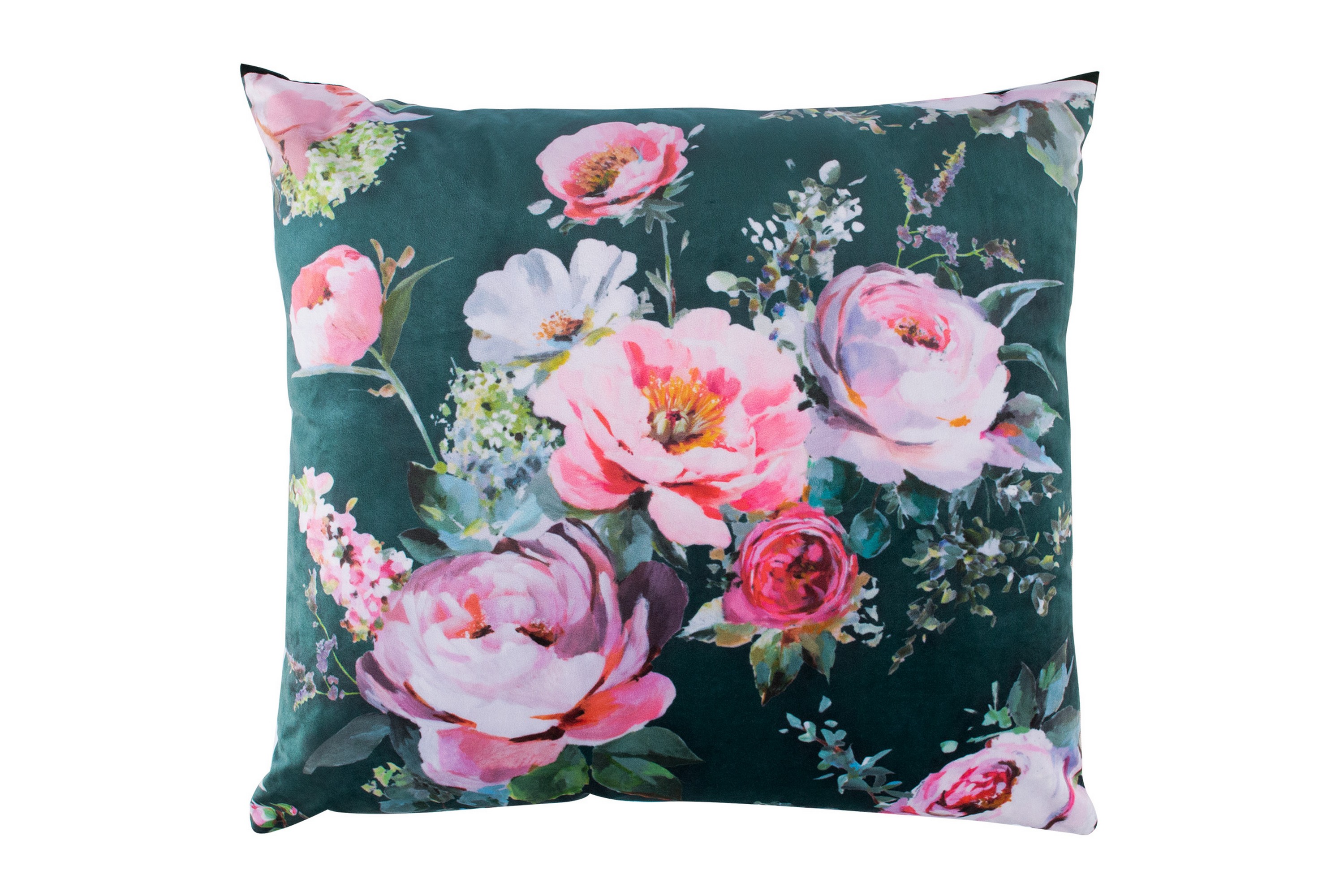 Prydnadskudde Holly 65x65 cm Rosa/Mörkgrå
