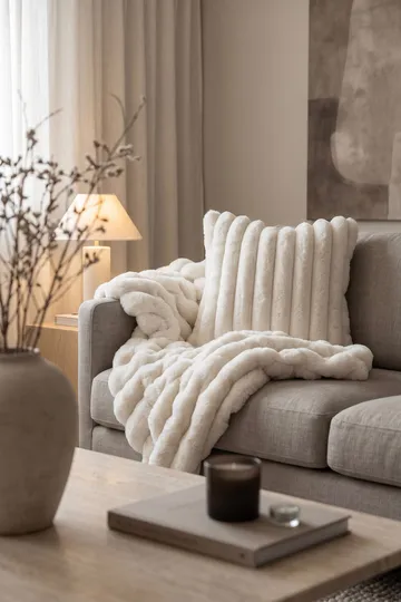 Prydnadskudde Soho 50x50 cm - Creme - Textil & mattor - Kudde & kuddfodral - Prydnadskudde & soffkudde