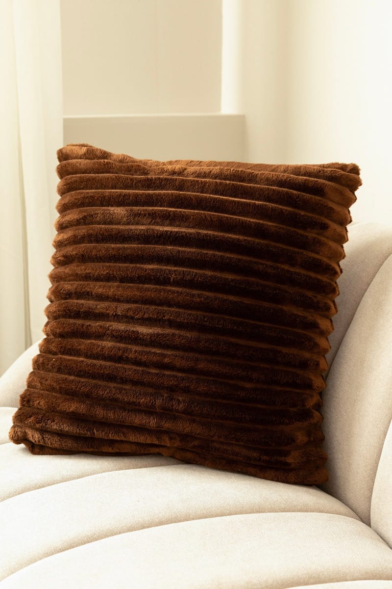 Prydnadskudde Stripe 50x50 cm - Brown - Textil & mattor - Kudde & kuddfodral - Prydnadskudde & soffkudde