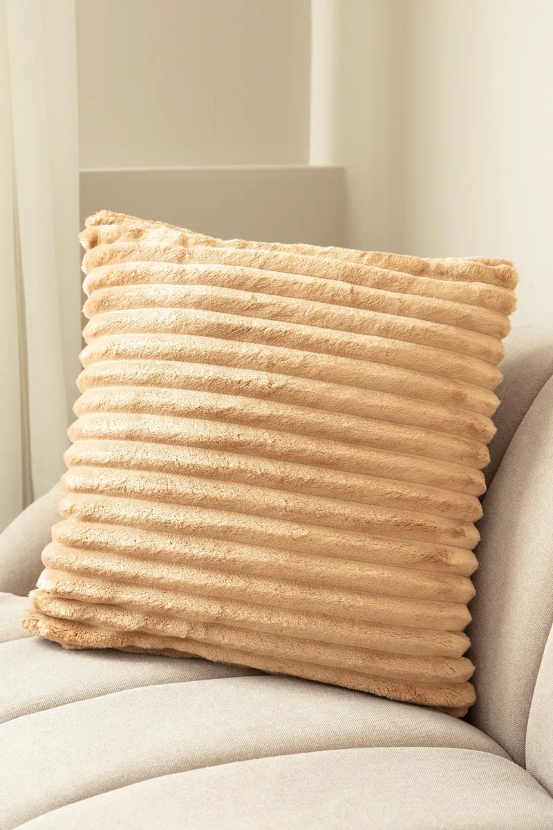 Prydnadskudde Stripe 50x50 cm, Caramell