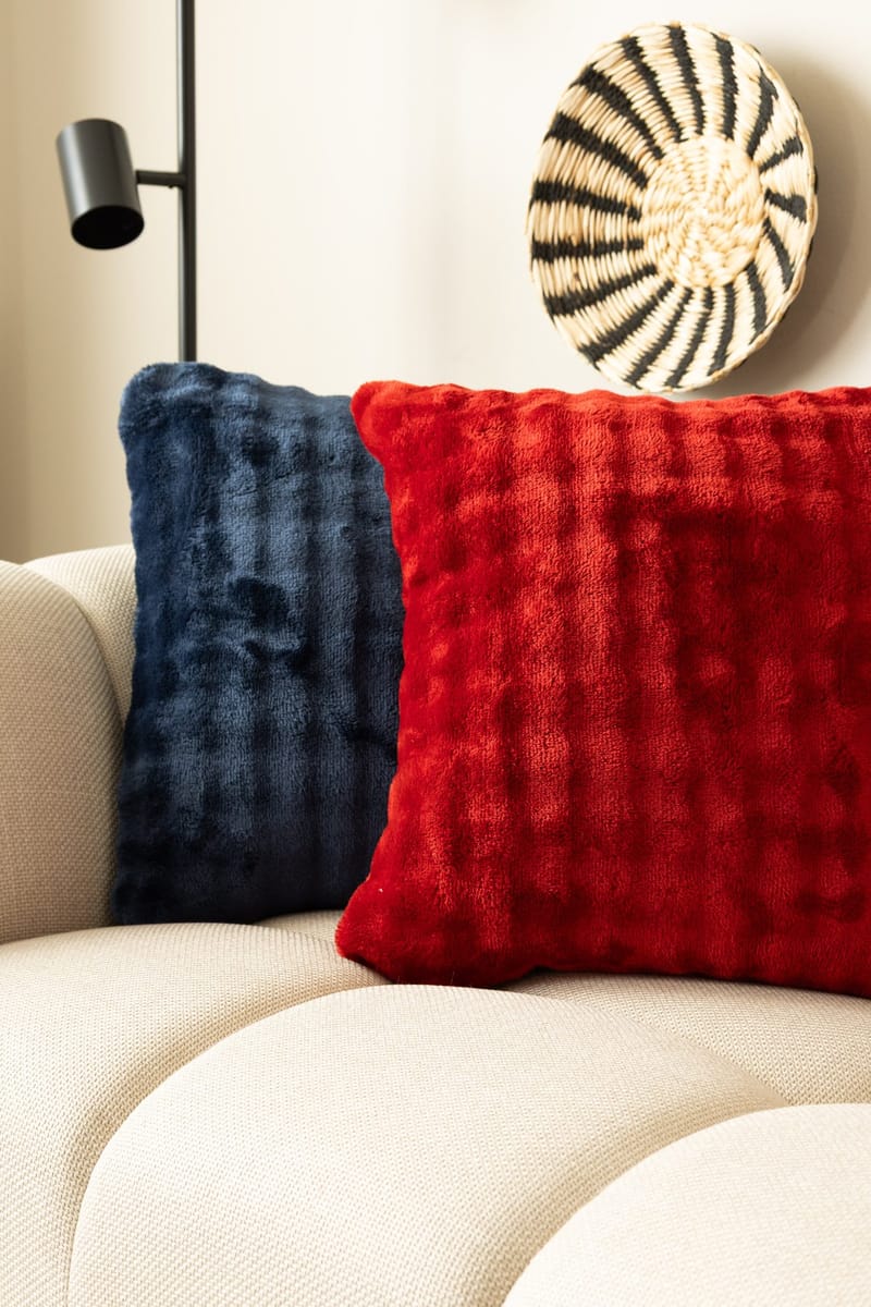 Prydnadskudde Pom Pom 50x50 cm - Marinblå - Textil & mattor - Kudde & kuddfodral - Prydnadskudde & soffkudde