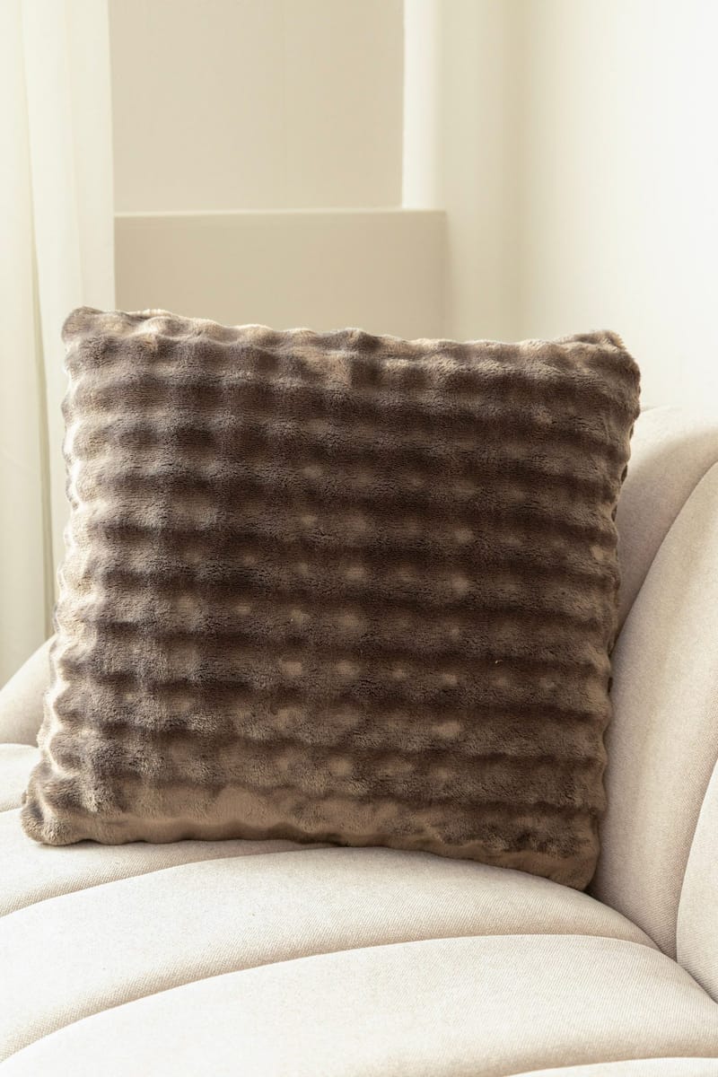 Prydnadskudde Pom Pom 50x50 cm - Grafit - Textil & mattor - Kudde & kuddfodral - Prydnadskudde & soffkudde