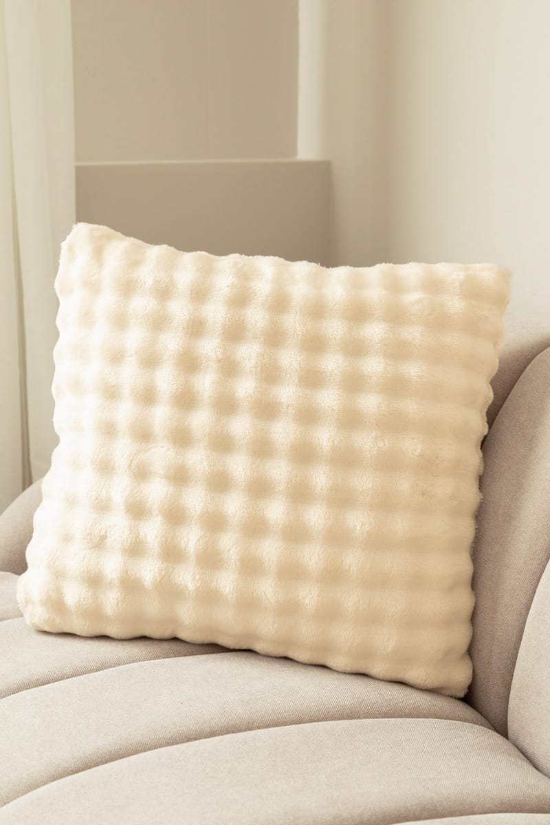 Prydnadskudde Pom Pom 50x50 cm - Krämvit - Textil & mattor - Kudde & kuddfodral - Prydnadskudde & soffkudde