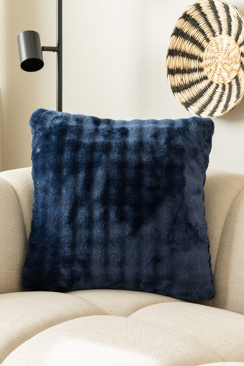 Prydnadskudde Pom Pom 50x50 cm - Marinblå - Textil & mattor - Kudde & kuddfodral - Prydnadskudde & soffkudde