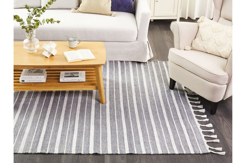 Bademli Ryamatta 140x200 cm - Grå - Textil & mattor - Matta - Flatvävd matta