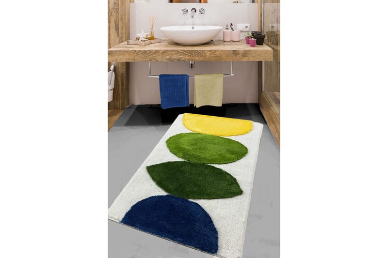 Badrumsmatta Barranca 70x120 cm Rektangulär - Flerfärgad - Textil & mattor - Matta - Badrumsmatta
