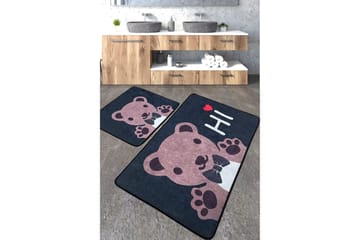 Badrumsmatta Berat 60x100 cm Rektangulär - Flerfärgad - Textil & mattor - Matta - Badrumsmatta