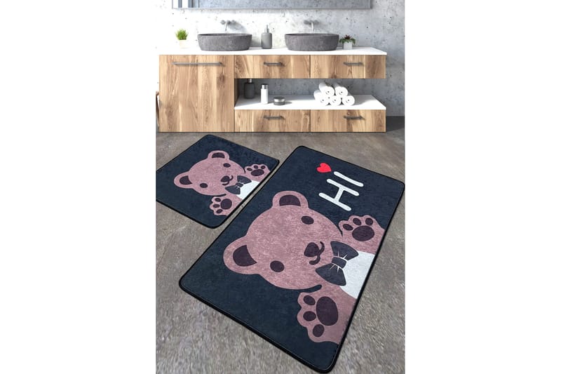 Badrumsmatta Berat 60x100 cm Rektangulär - Flerfärgad - Textil & mattor - Matta - Badrumsmatta