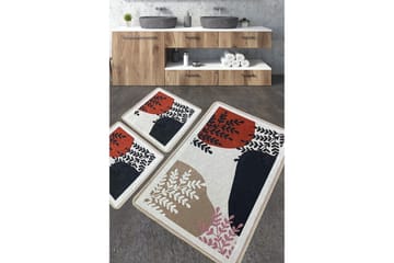 Badrumsmatta Jangir 60x100 cm Rektangulär - Flerfärgad - Textil & mattor - Matta - Badrumsmatta