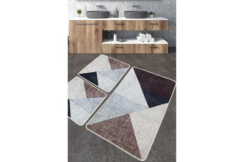 Badrumsmatta Jangu 60x100 cm Rektangulär - Beige - Textil & mattor - Matta - Badrumsmatta