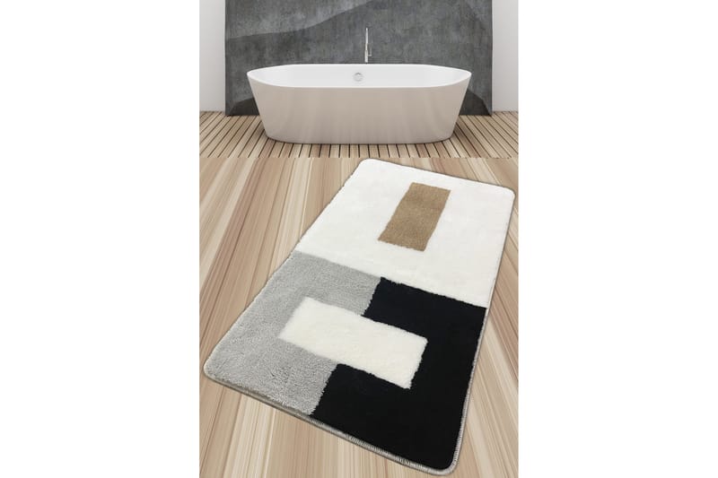 Badrumsmatta Jaswant 70x120 cm Rektangulär - Flerfärgad - Textil & mattor - Matta - Badrumsmatta