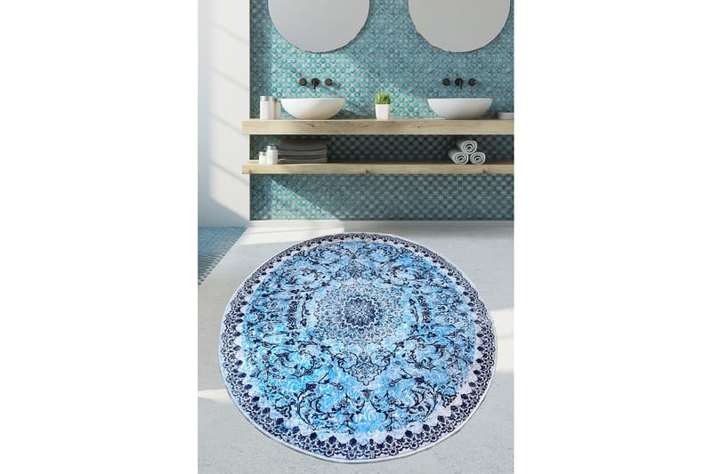 Badrumsmatta Navleen 100x100 cm Rektangulär - Flerfärgad - Textil & mattor - Matta - Badrumsmatta