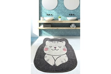 Badrumsmatta Navnit 100x100 cm Rektangulär - Grå - Textil & mattor - Matta - Badrumsmatta