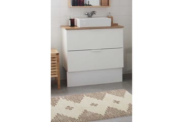 Badrumsmatta Neetu 70x110 cm Rektangulär - Brun - Textil & mattor - Matta - Badrumsmatta