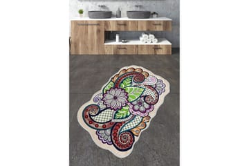 Badrumsmatta Nibo 70x120 cm Rektangulär - Flerfärgad - Textil & mattor - Matta - Badrumsmatta