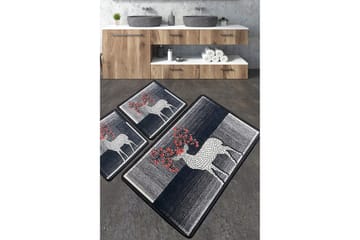 Badrumsmatta Nicholson 60x100 cm Rektangulär - Flerfärgad - Textil & mattor - Matta - Badrumsmatta