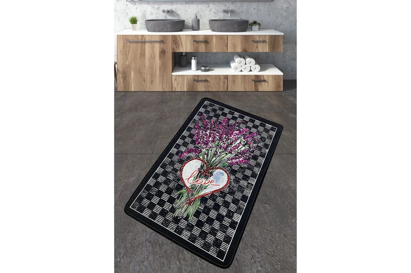 Badrumsmatta Nidhi 70x120 cm Rektangulär - Flerfärgad - Textil & mattor - Matta - Badrumsmatta