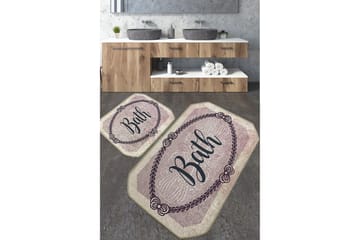 Badrumsmatta Nikawiy 60x100 cm Rektangulär - Flerfärgad - Textil & mattor - Matta - Badrumsmatta
