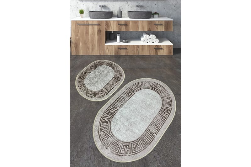 Badrumsmatta Nikku 60x100 cm Rektangulär - Flerfärgad - Textil & mattor - Matta - Badrumsmatta