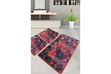 Badrumsmatta Nilam 60x100 cm Rektangulär - Flerfärgad - Textil & mattor - Matta - Badrumsmatta