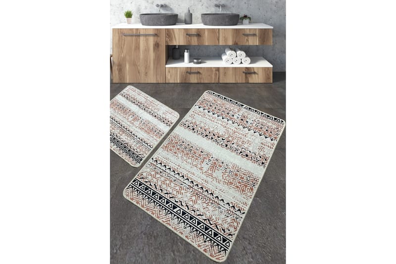 Badrumsmatta Nilofer 60x100 cm Rektangulär - Flerfärgad - Textil & mattor - Matta - Badrumsmatta