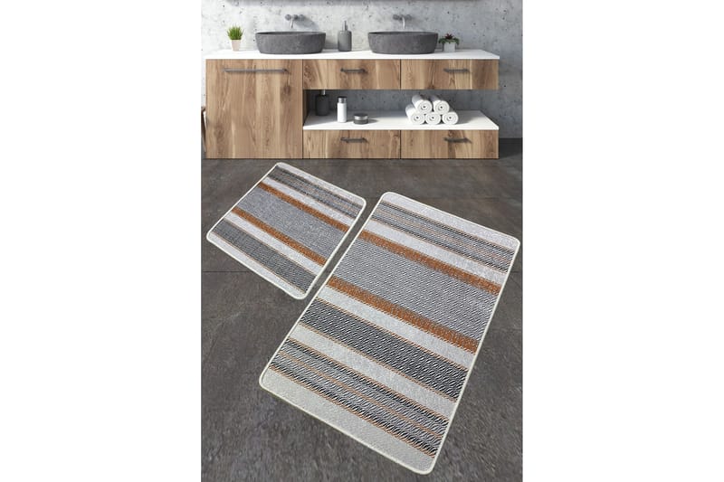 Badrumsmatta Nimbolkar 60x100 cm Rektangulär - Flerfärgad - Textil & mattor - Matta - Badrumsmatta