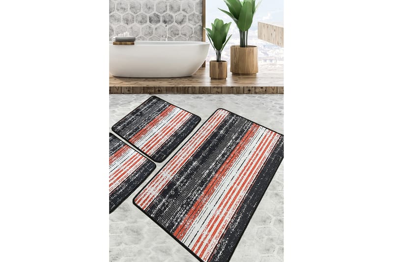 Badrumsmatta Ninama 60x100 cm Rektangulär - Flerfärgad - Textil & mattor - Matta - Badrumsmatta