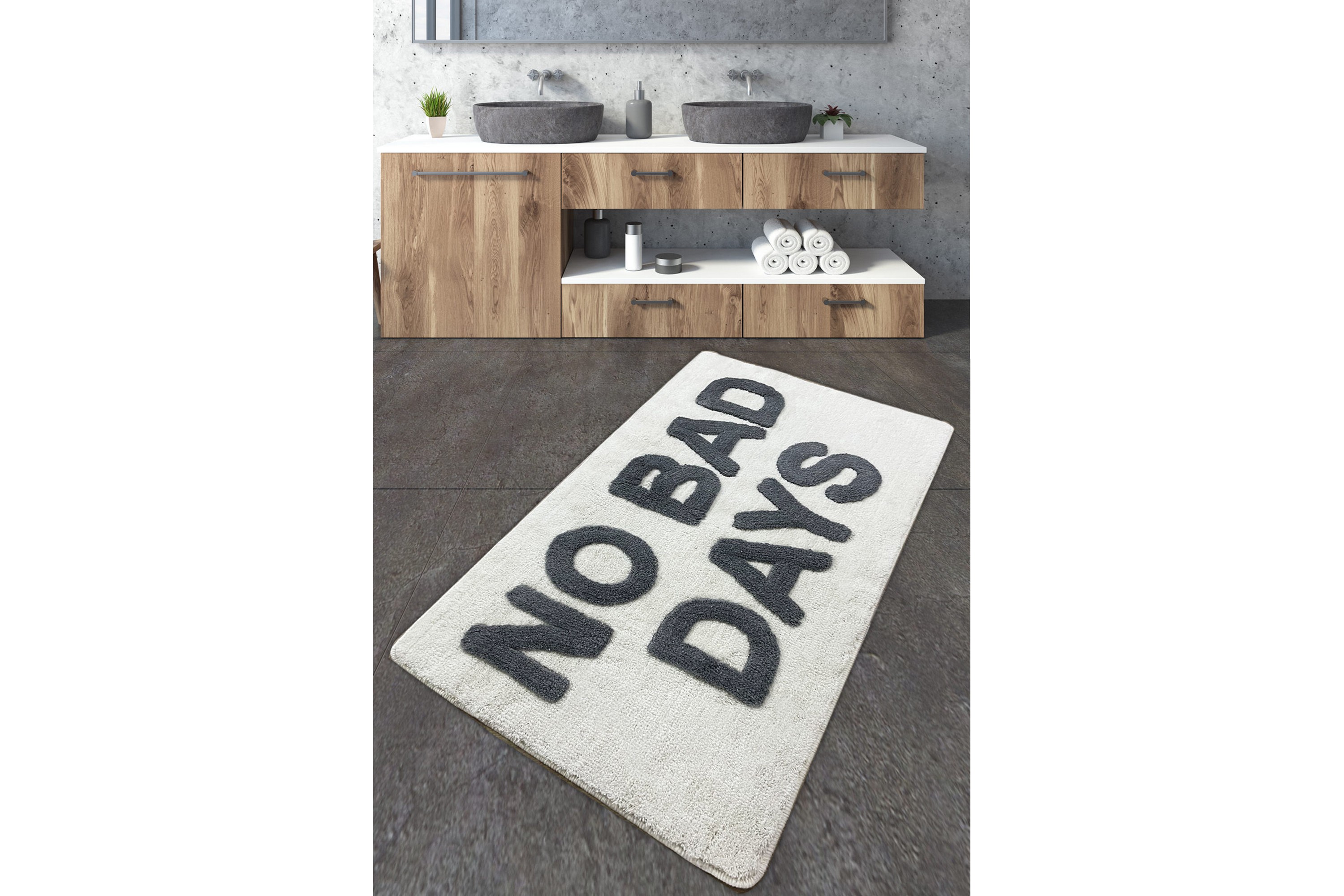 badrumsmatta nurbi 70x120 cm rektangulär - flerfärgad