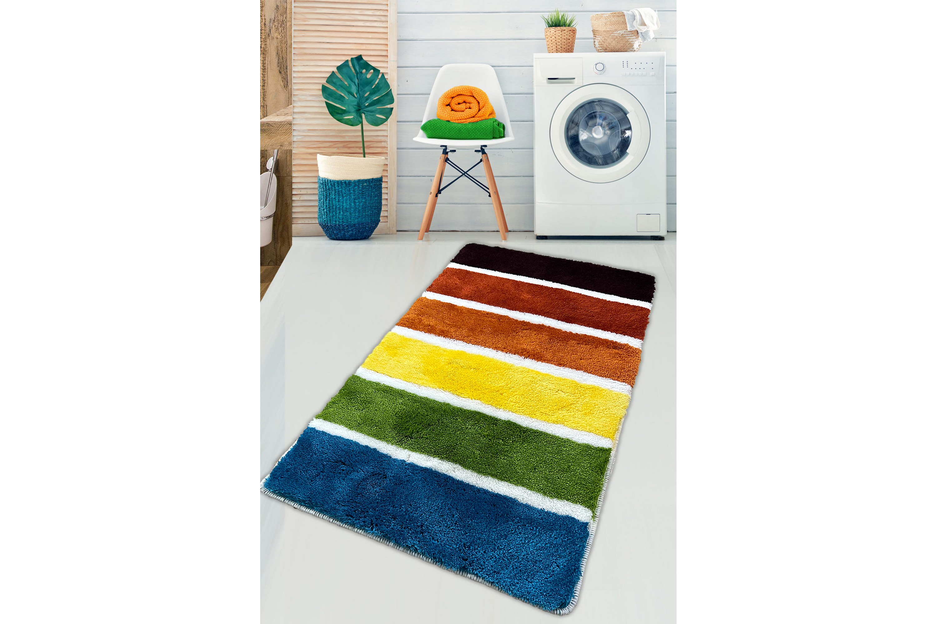 badrumsmatta nursa 70x120 cm rektangulär - flerfärgad