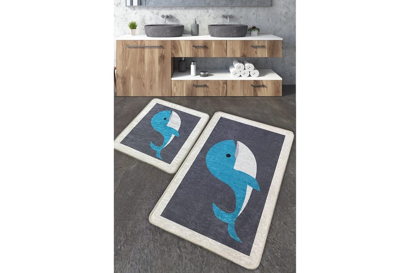 Badrumsmatta Nusrant 60x100 cm Rektangulär - Flerfärgad - Textil & mattor - Matta - Badrumsmatta