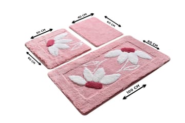 Badrumsmatta Siniinia 60x100 cm Rektangulär - Flerfärgad - Textil & mattor - Matta - Badrumsmatta