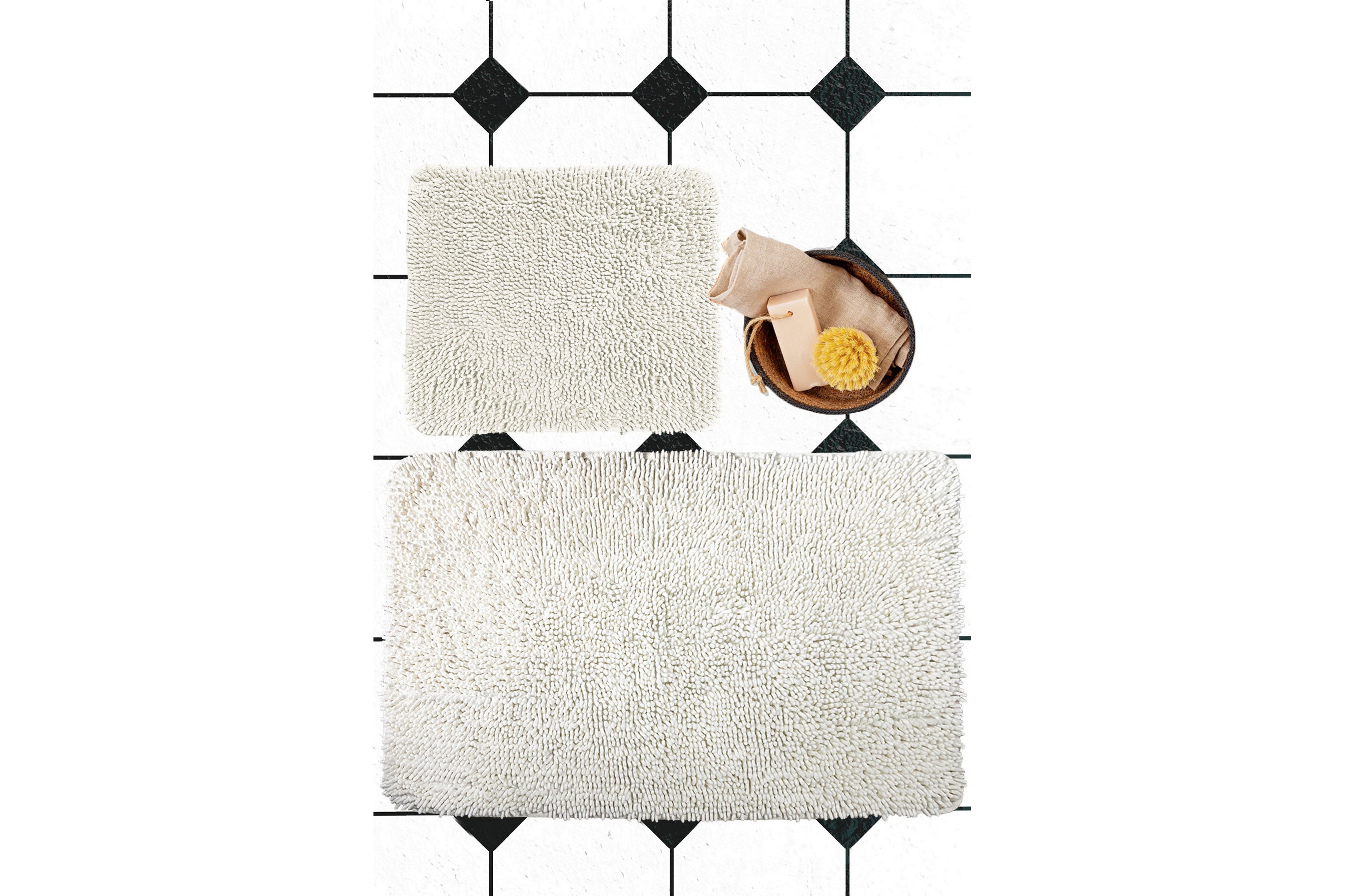 badrumsmatta victoria 60x100 cm rektangulär ecru - victoria