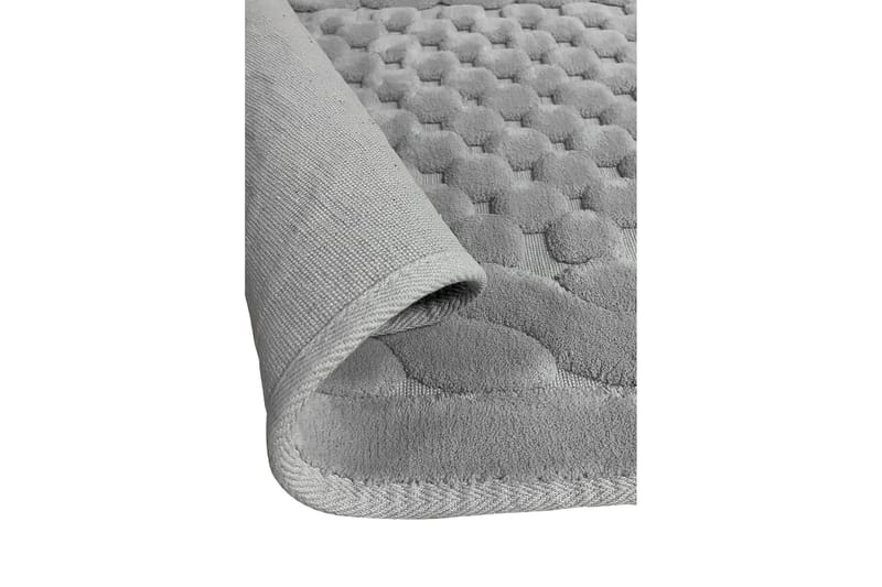 Badrumsmatta Parerna 60x100 cm Rund - Grå - Textil & mattor - Matta - Badrumsmatta