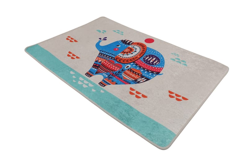 Badrumsmatta Parhalad 80x120 cm Rund - Flerfärgad - Textil & mattor - Matta - Badrumsmatta