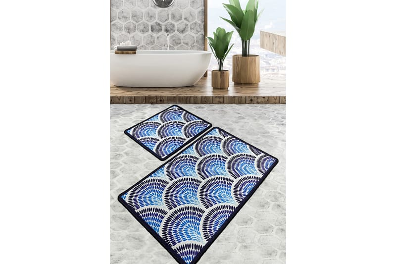 Badrumsmatta Parmeshwar 60x100 cm Rektangulär - Flerfärgad - Textil & mattor - Matta - Badrumsmatta
