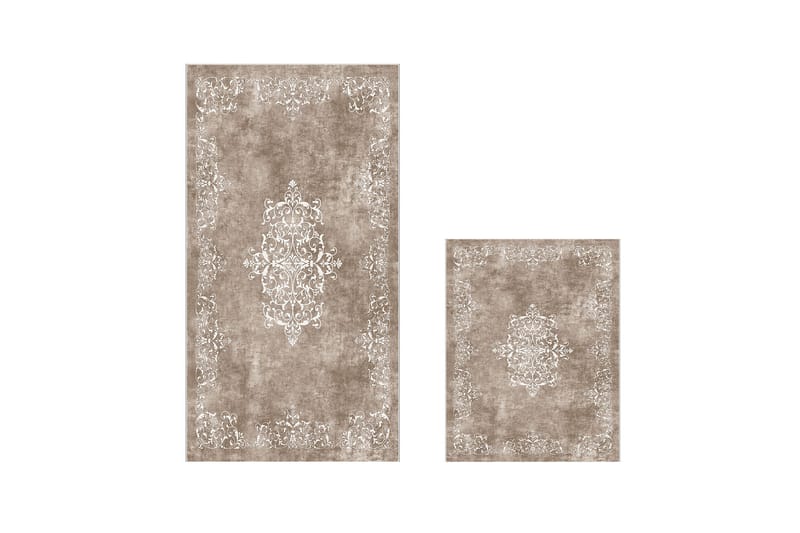 Badrumsmatta Panchuram 60x150 cm Rektangulär - Beige - Textil & mattor - Matta - Badrumsmatta