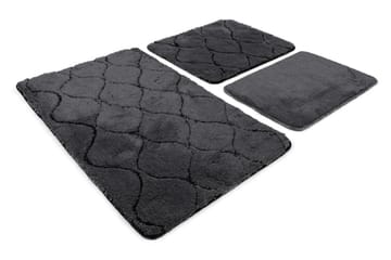 Badrumsmatta Pareen 60x100 cm Rektangulär - Antracit - Textil & mattor - Matta - Badrumsmatta