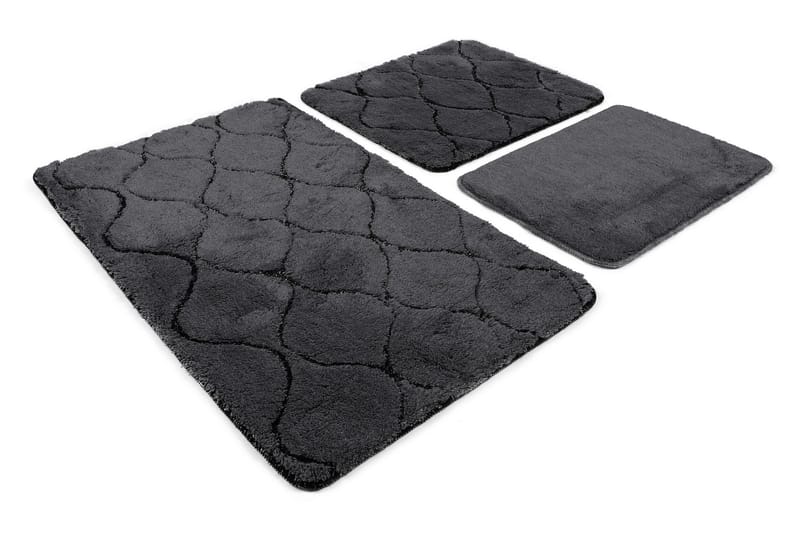 Badrumsmatta Pareen 60x100 cm Rektangulär - Antracit - Textil & mattor - Matta - Badrumsmatta