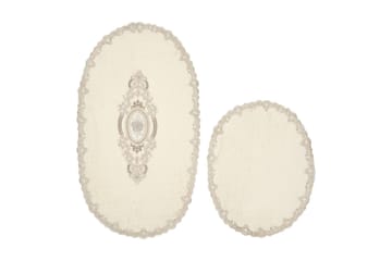 Badrumsmatta Pakhali 65x115 cm Rektangulär - Creme - Textil & mattor - Matta - Badrumsmatta