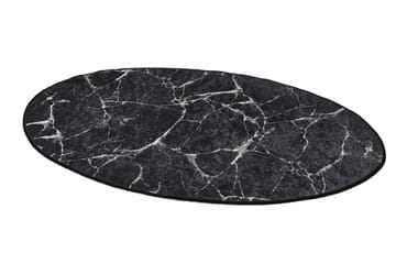 Badrumsmatta Pari 80x120 cm Rund - Svart - Textil & mattor - Matta - Badrumsmatta