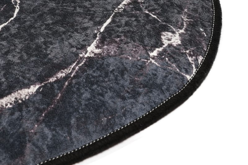 Badrumsmatta Pari 80x120 cm Rund - Svart - Textil & mattor - Matta - Badrumsmatta