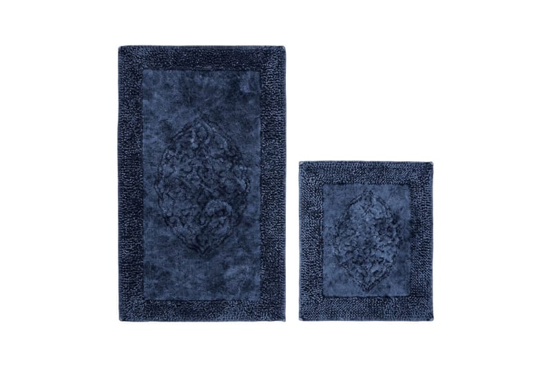 Badrumsmatta Papuu 60x100 cm Rektangulär - Mörkblå - Badrumstextil - Badrumsmatta