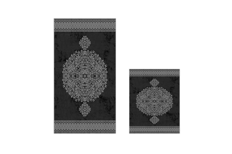 Badrumsmatta Panchu 60x150 cm Rektangulär - Svart - Badrumstextil - Badrumsmatta