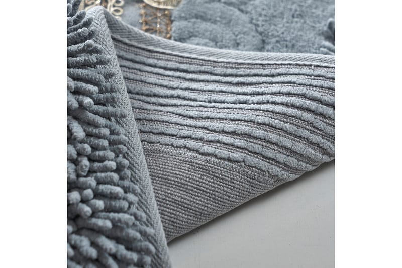Badrumsmatta Parmita 60x100 cm Rektangulär - Grå - Textil & mattor - Matta - Badrumsmatta