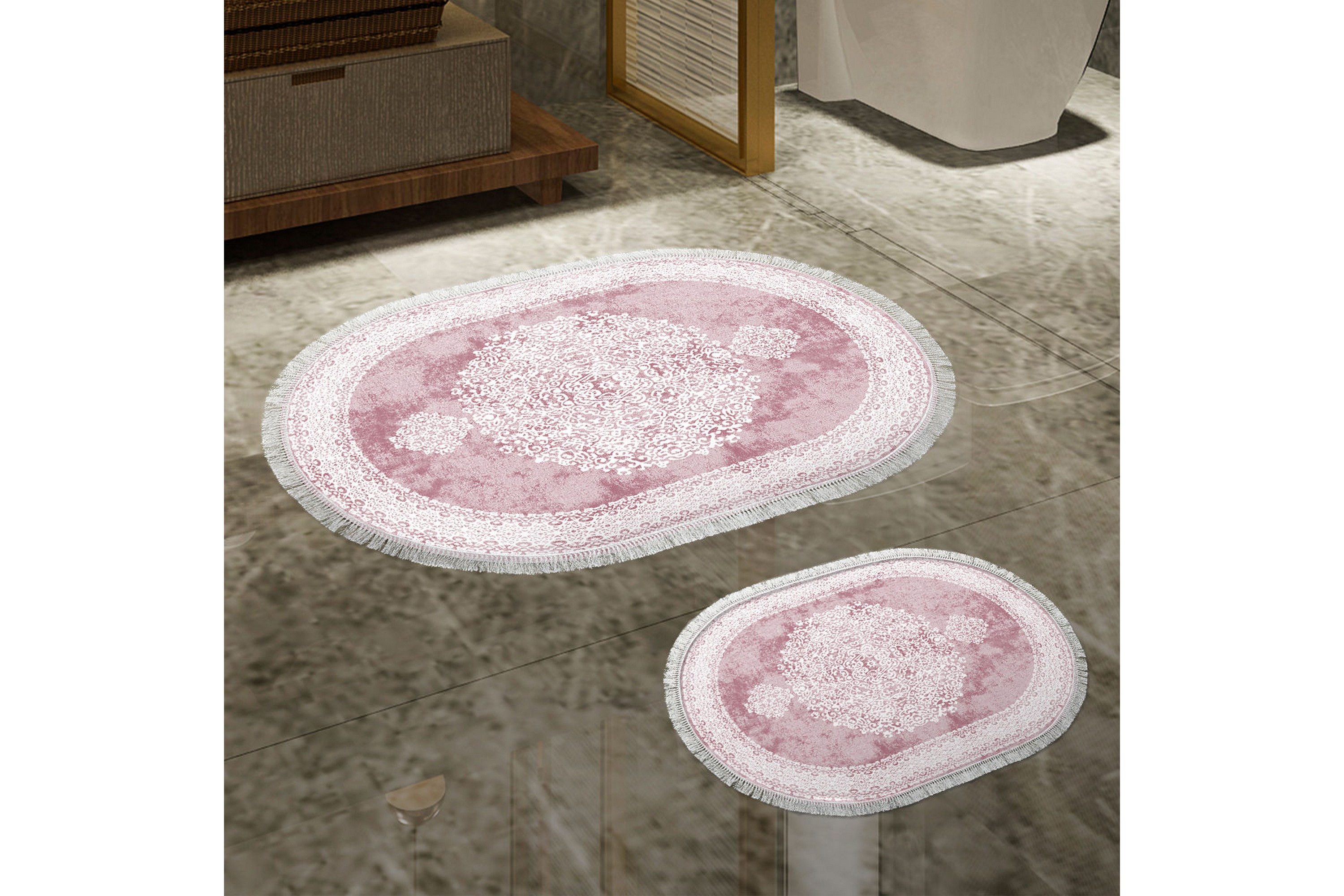 badrumsmatta pancholi 60x150 cm rektangulär - flerfärgad