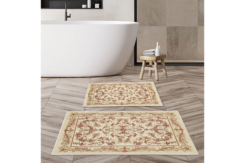 Badrumsmatta Pammi 60x150 cm Rektangulär - Flerfärgad - Textil & mattor - Matta - Badrumsmatta