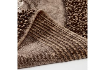 Badrumsmatta Parmood Badrumsmatta 60x100 cm Rektangulär Brun - Textil & mattor - Matta - Badrumsmatta