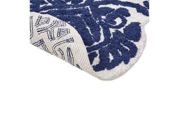 Badrumsmatta Canbar - Blå, Vit - Textil & mattor - Matta - Badrumsmatta